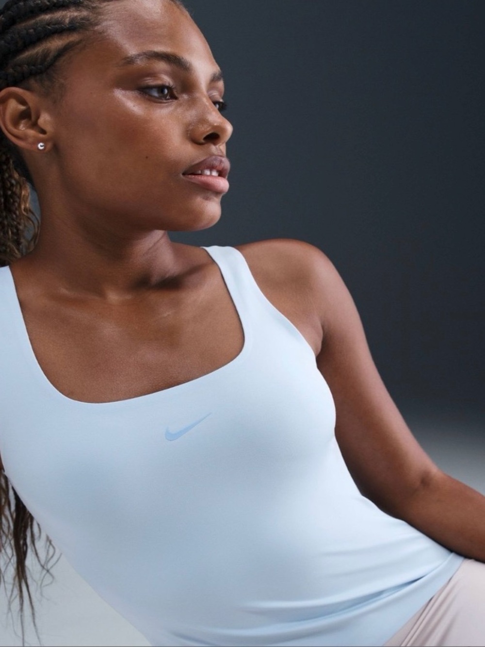 Nike Pale Blue Scoop Neck Tank Top
